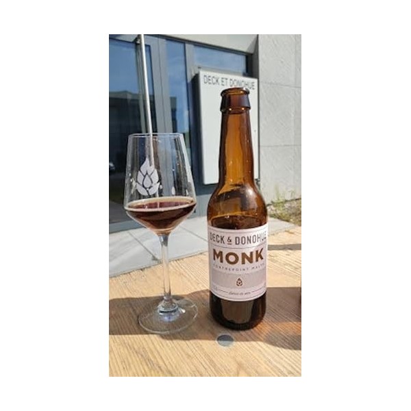 Deck & Donohue - Monk - Bière Artisanale Bio de style Brown Ale, Brune - 33 cl