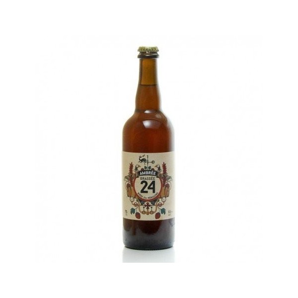 Bière brassée 24 ambrée Brasserie Artisanale de Sarlat 75cl