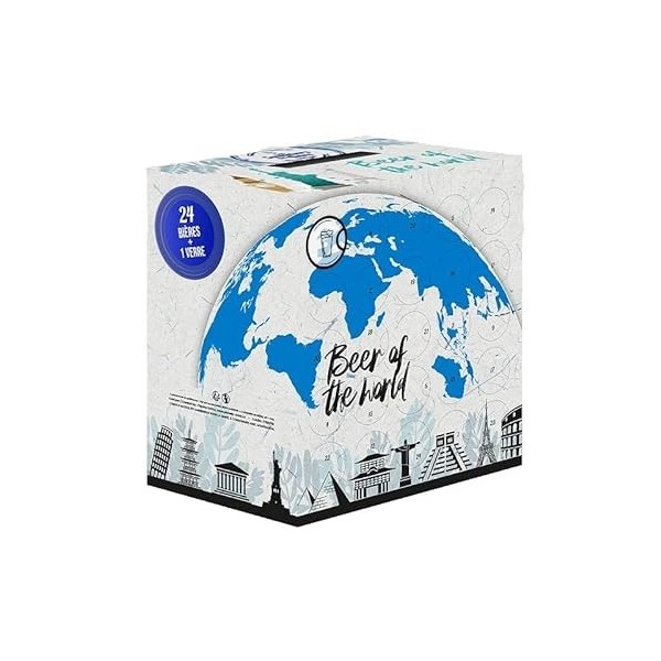 BOX BEER OF THE WORLD 2021 24 B + 1 VERRE VIDE