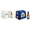 Bière Hoegaarden Blanche 4.9% Pack 12 Bouteilles 25cl & Bière Leffe Rituel 9° Pack 12 Bouteilles 25cl