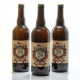 Pack de 3 bières Brassée 24 blanches de la Brasserie artisanale de Sarlat 3x75cl