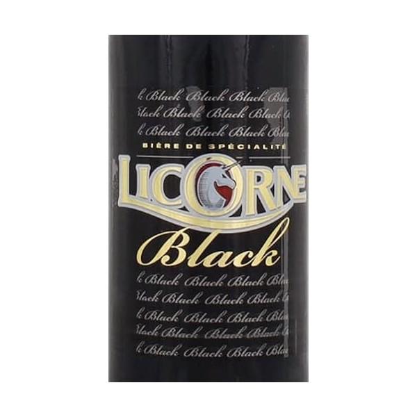 Licorne Black Pack de Bières Bouteilles Françaises de la Brasserie Licorne 0,33 l Pack de 6 Bières 