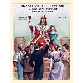 Brasserie de L Avenir Belgique Brasserie Roi Peuple Bière Fût Affiches A3 429
