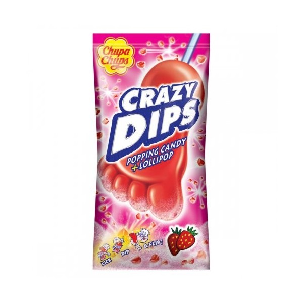 Chupa Chups Crazy Dips fraise Menge:14g
