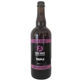 bière triple BIO artisanale furie douce en 1 bouteille de 75 cl.