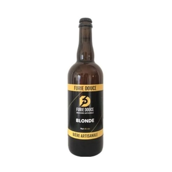 bière Blonde BIO brasserie artisanale "furie douce" 1 x 75 cl.