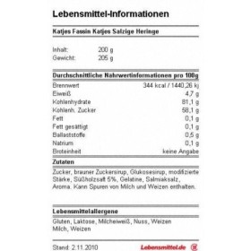 Katjes Lakritzgummi Salzige Heringe 200g