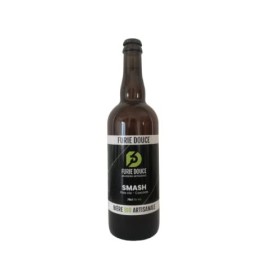 bière SMASH BIO artisanale furie douce en 1 bouteille de 75 cl.