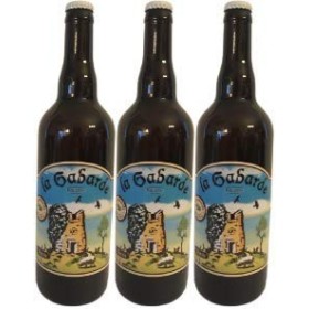 bière blonde BIO artisanale la Gabarde en lot de 3 bouteilles de 75cl.