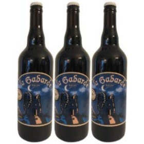 bière brune BIO artisanale la Gabarde en lot de 3 bouteilles de 75cl.