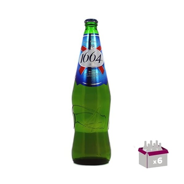 1664 Bière blonde 5.5° 6x75 cl verre perdu
