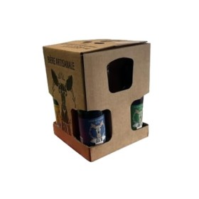 Coffret Bières Artisanales Française à Découvrir avec verre sérigraphié Bich.