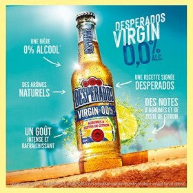 Desperados Virgin - Bière aromatisée sans alcool 0.0° - bouteilles 12x33cl