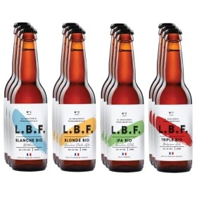 Pack de Bières Découverte de 12 Bières Artisanales Bio - L.B.F.