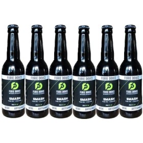 bière SMASH BIO artisanale furie douce en lot de 6 bouteilles de 33 cl.