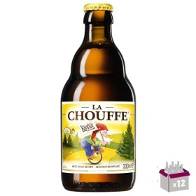 La Chouffe Bière blonde 8°12x 33 cl verre perdu