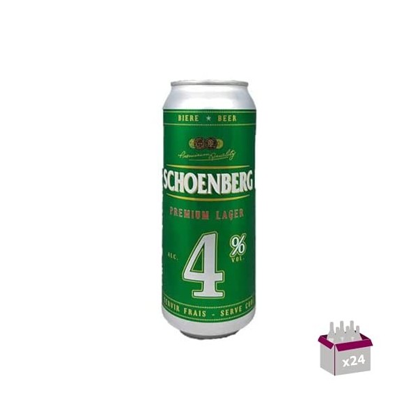 Schoenberg Bière blonde 4° 24x50 cl boîte