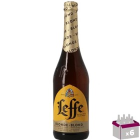 Leffe Bière blonde 6.6° 6x 75 cl verre perdu