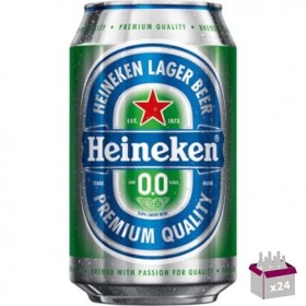 Heineken Bière blonde sans alcool24 x 33 cl boîte