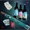 Coffret Haute Gamme: Tapis de Jeux Vert/Rouge néoprène + 1 Jeu de Carte Tarot FOURNIER + soubock + 3 x 75cl bières Gabarde Bl