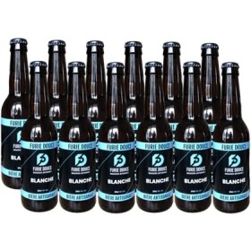 bière Blanche BIO artisanale furie douce en lot de 12 bouteilles de 33 cl.