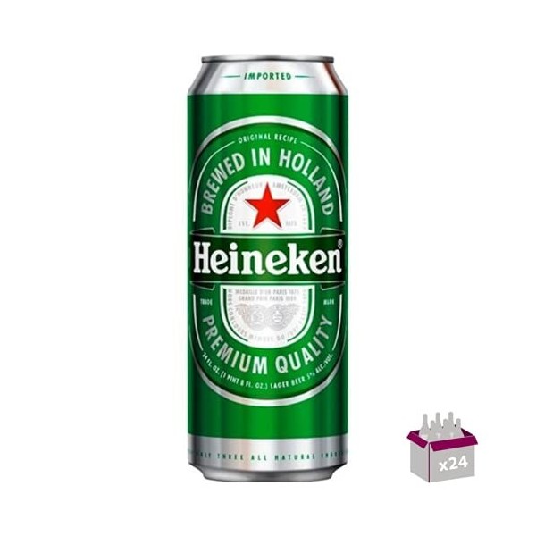 Heineken Bière blonde 5°24 x 50 cl boîte