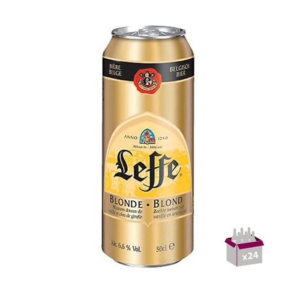 Leffe Bière blonde boîte 6.6° 24x50 cl