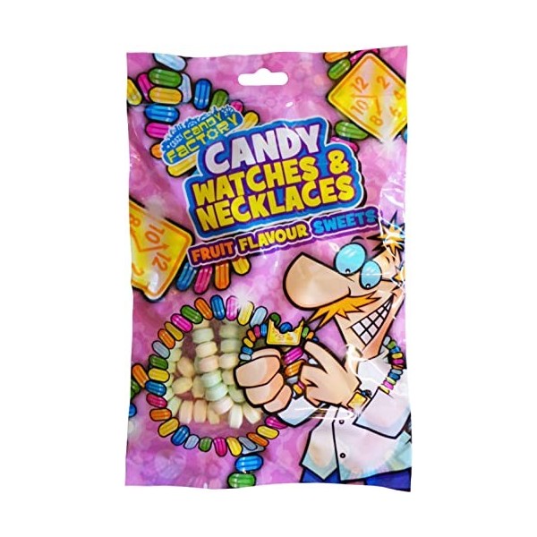 Crazy Candy Factory Bonbon dur Colliers & Montres Sac 2 Sacs Fournis 6 Unité Lot de 2 