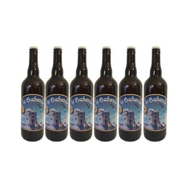 bière blanche BIO artisanale "la Gabarde" en lot de 6 bouteilles de 75cl.