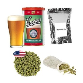 Kit de bière - Coopers APA + Dextrose Glucose 1kg + Houblons - Cascade 25g + Sachet à houblon