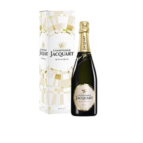 CHAMPAGNE JACQUART – Mosaïque Brut - Bouteille 75 cL en Étui cadeau - Cuvée pour des petites ou grandes célébrations