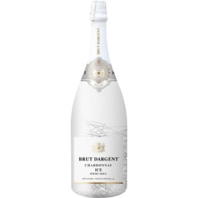 Brut Dargent Ice Chardonnay - Vin Effervescent Blanc De Blancs Chardonnay Magnum - Demi-Sec - Méthode Traditionnelle 1 X 1,5