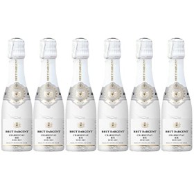 Brut Dargent Ice Chardonnay - Vin effervescent Blanc de Blancs Chardonnay - Demi-Sec 6 x 0,20 L 