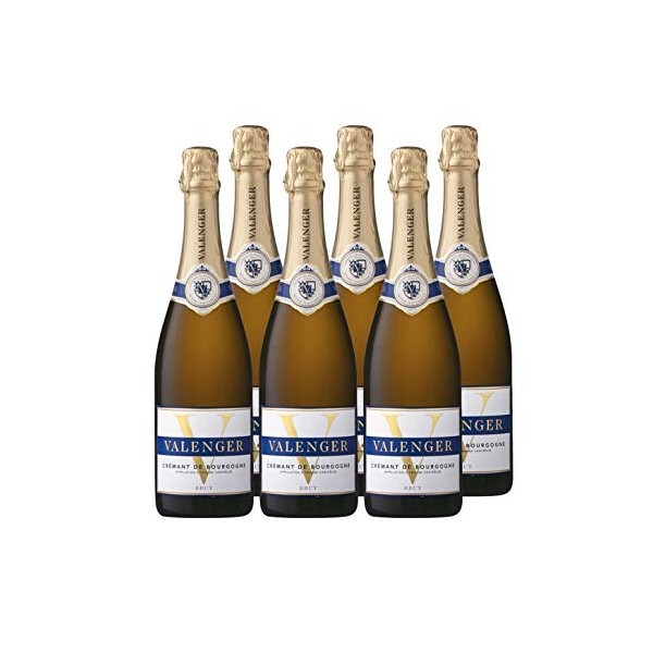 Valenger Brut - AOP Crémant de Bourgogne - Lot de 6 bouteilles x 75 cl