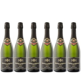 Baron DArignac - Vin effervescent, Blanc de Blancs, Brut 6 x 0,75l 