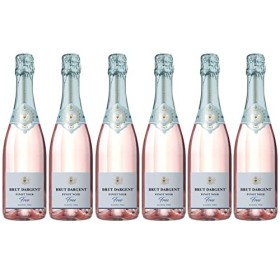 Brut Dargent Free Pinot Noir - Vin Rosé Pétillant Sans Alcool - Origine : France 6 x 0.75 L 