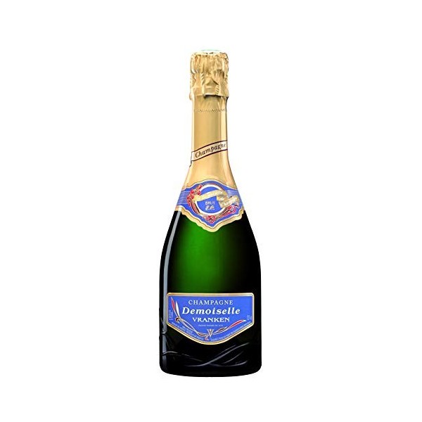 DEMOISELLE Champagne Vranken E.O. Brut Demi Bouteille 0.38 L - Lot de 3