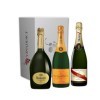 Vinaddict - Coffret Champagne Prestige n°6. 3 Bouteilles 75Cl - R de Ruinart, Veuve Clicquot, Mumm Cordon Rouge.…