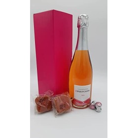 Champagne Deneufchatel Coffret Champagne Rosé Bouchon chocolat Marc de Champagne Moelleux Biscuit Rose