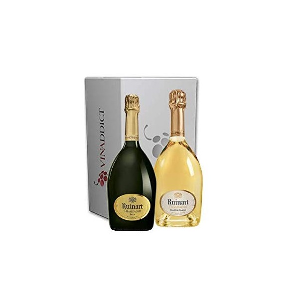 Coffret Vinaddict Champagnes Ruinart -R de Ruinart & Ruinart Blanc de Blancs
