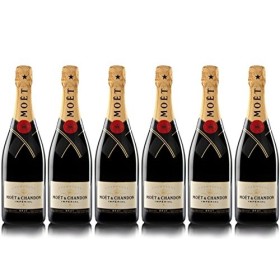 LOT 6 CHAMPAGNES MOËT & CHANDON BRUT MOËT IMPERIAL 75CL