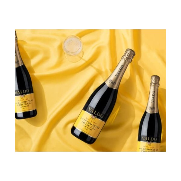Valdobbiadene Prosecco DOCG - Marca Oro - Valdo - 6 x 0.75 l - Vénétie - Italie