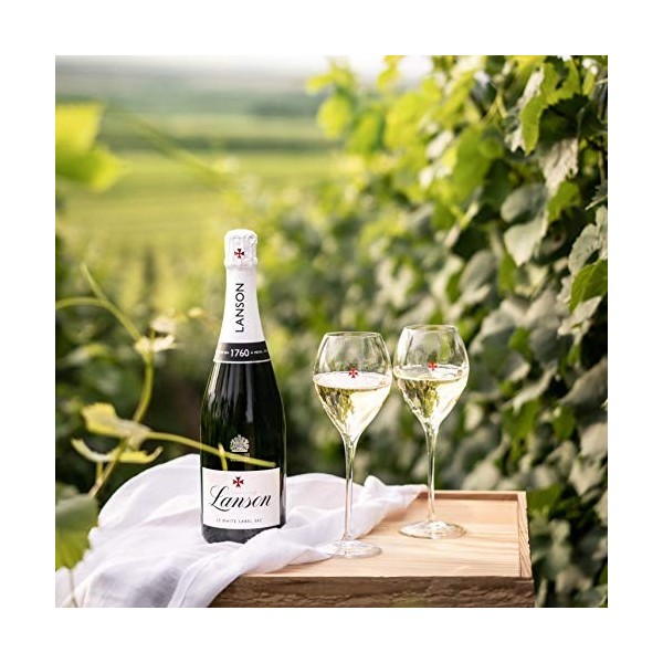 Champagne Lanson - Le White Label Sec - 75 cl Etui