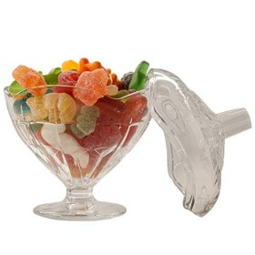 Boîte en verre surélevé.