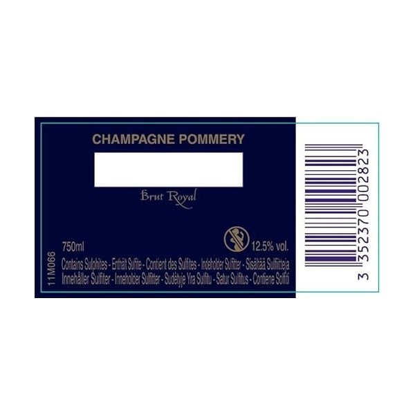 Pommery Champagne Brut Royal Bouteille Sous Etui 750ml