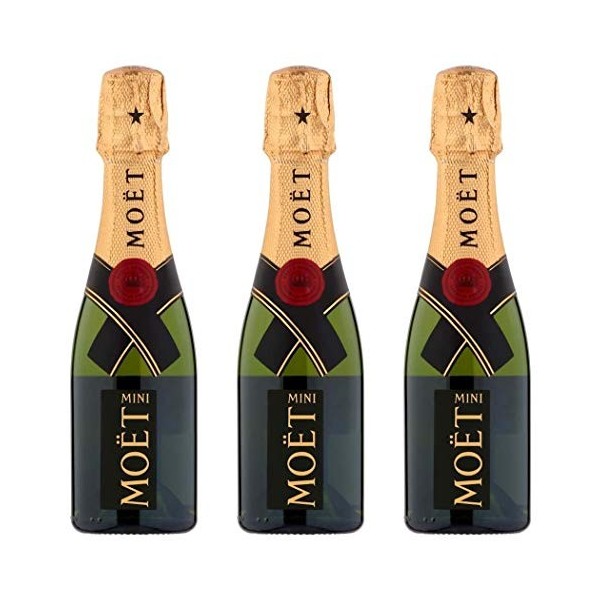 Moët & Chandon Brut Champagne Mini-Moët Bottles 3 x 20cl