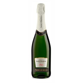 SANTORSOLA Spumante Cuvée Dolce Vin Doux Petillant Italien Set de 6 Bouteilles x 75 cl