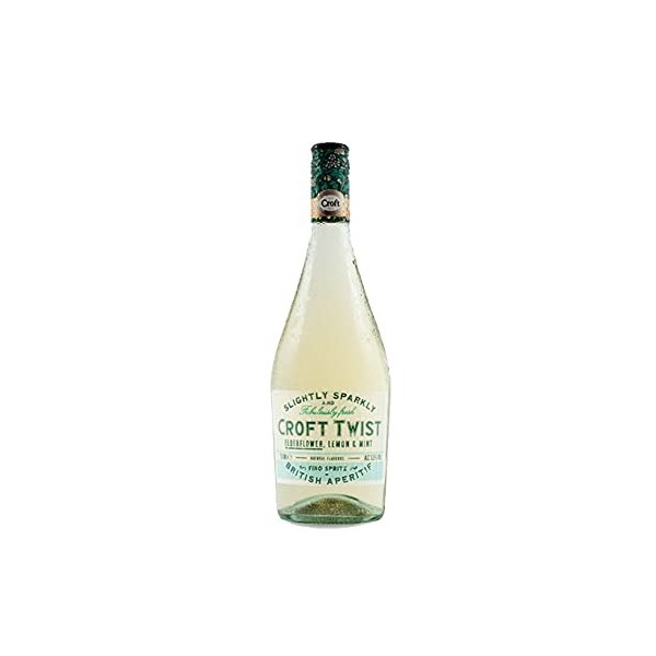 Croft Twist Elderflower, Lemon and Mint Sparkling Wine, 75cl