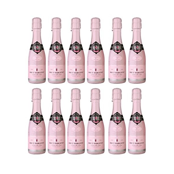 Brut Dargent Ice Pinot Noir - Vin effervescent Rosé Demi-Sec 6 x 0,20 L & Vin effervescent Brut Rosé Pinot Noir 6 x 0.20 L