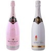 Brut Dargent Ice Pinot Noir - Vin effervescent Rosé Demi-Sec Magnum - Méthode traditionnelle 1 x 1,5 L & A.METZ Crémant dA